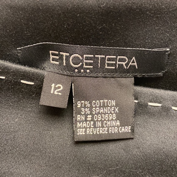 Etcetera black & white skirt, size 12 - Picture 3 of 3